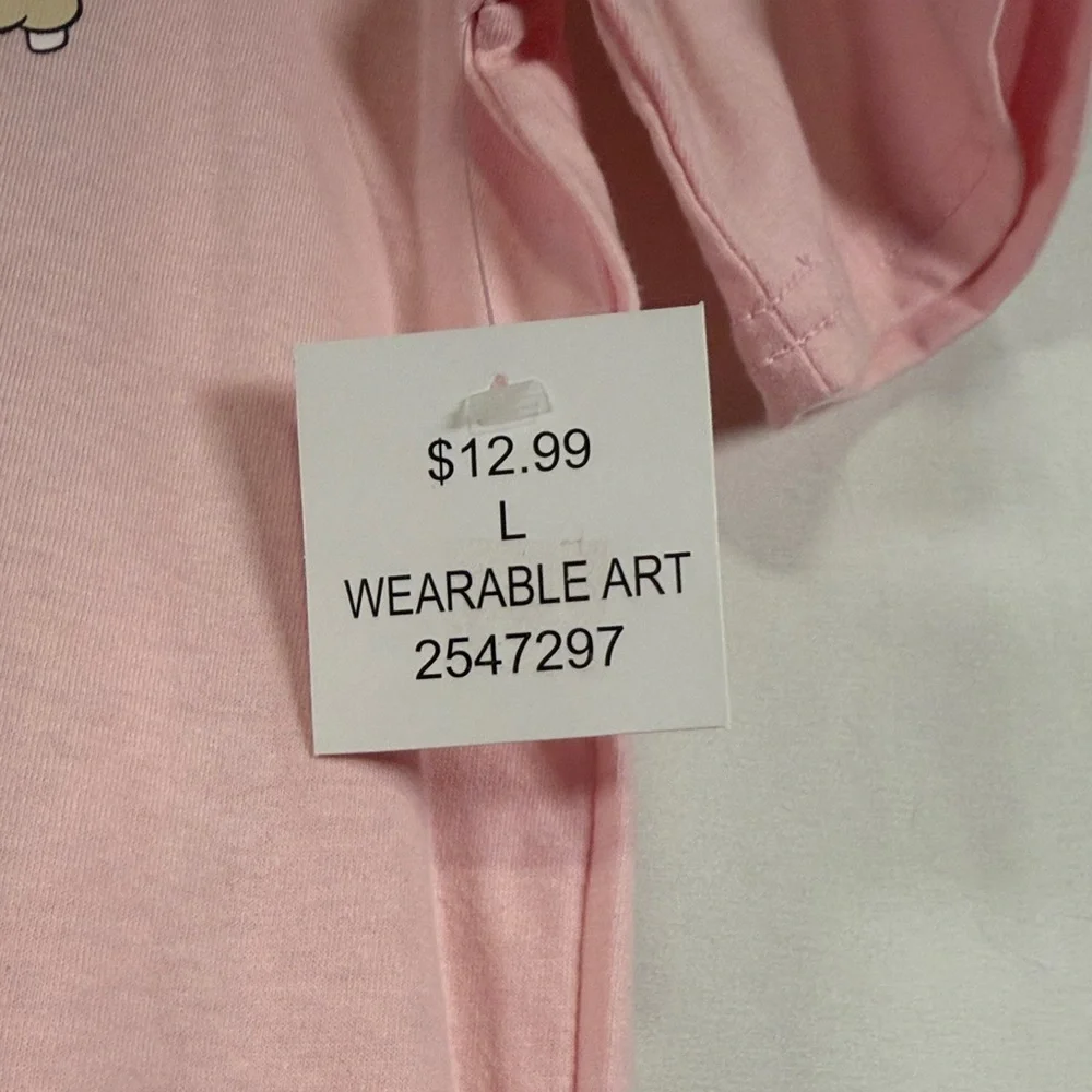 NWT Mickey and Friends Pink Kids T-Shirt Size Youth Large